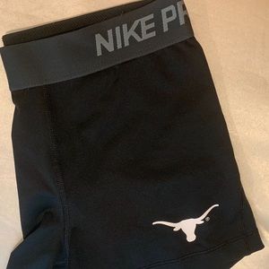 Nike University of Texas Longhorns spandex shorts